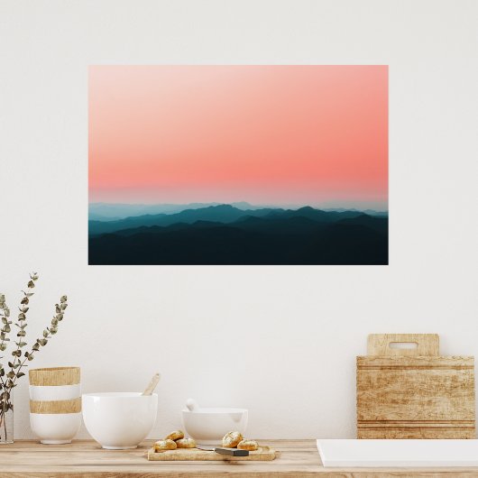 早朝の層 ポスター (キッチン)