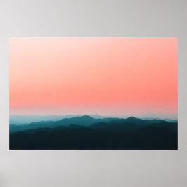 早朝の層 ポスター