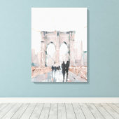 早朝の散歩 – ニューヨーク キャンバスプリント (インサイチュ (ウッドフロア))