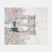 早朝の散歩-ニューヨーク フリースブランケット (正面(横))