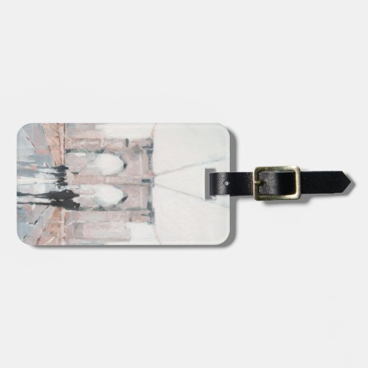 早朝の散歩 – ニューヨーク ラゲッジタグ (正面横)