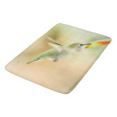 早朝の明かりの中のハミングバード バスマット (アングル)