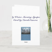 早朝の森の同情カード カード (裏面)