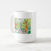 早朝の狩り コーヒーマグカップ (正面左)