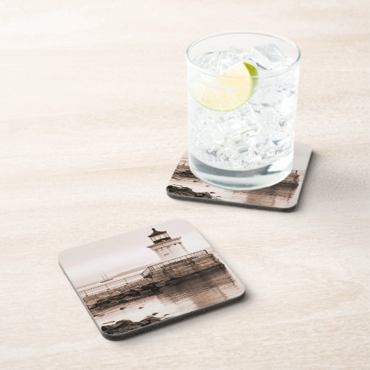 早朝の虫ライトコルクのコースター コースター (右側)