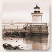 早朝の虫ライトコルクのコースター コースター (正面)