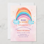 早朝の誕生日パーティー 招待状 (正面)