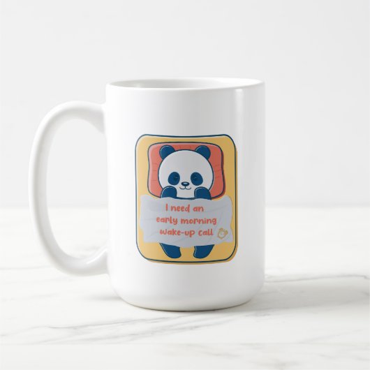 早朝の起床ラッパが必要 コーヒーマグカップ (左)