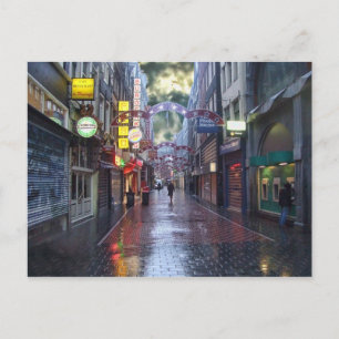 早朝の雨 – - 11月アムステルダム ポストカード