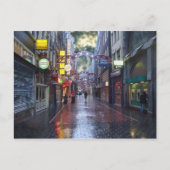 早朝の雨 – - 11月アムステルダム ポストカード (正面)