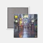 早朝の雨 – - 11月アムステルダム マグネット (正面/裏面)