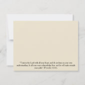 早朝の霧の聖書の詩の勇気付けられるカード カード (裏面)