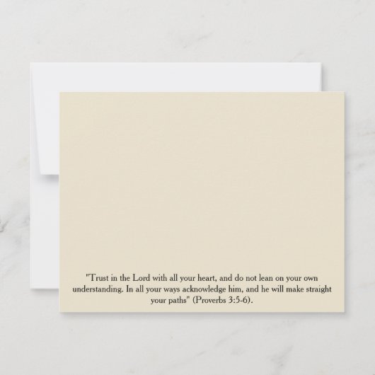 早朝の霧の聖書の詩の勇気付けられるカード カード (裏面)