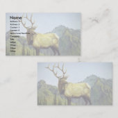 早朝の霧、オオシカ 名刺 (正面/裏面)