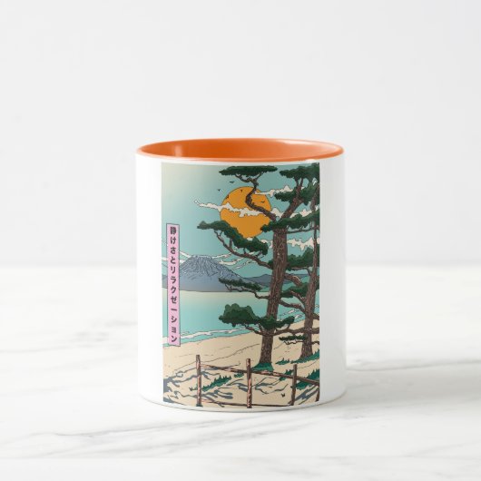 早朝の鳴鳥 マグカップ (中央)