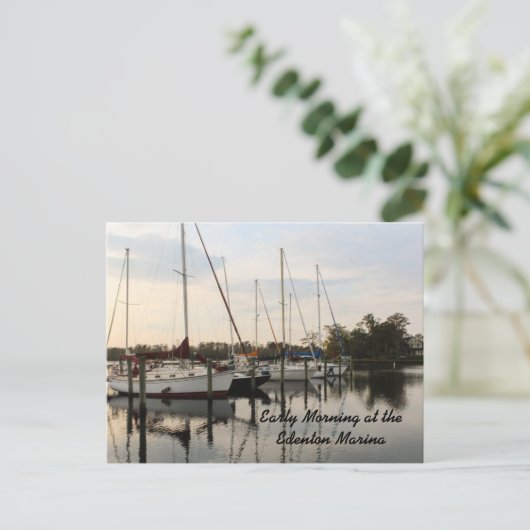 早朝アットザエディントンマリーナ ポストカード (スタンド正面)