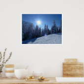 早朝スキーゲレンデのポスター ポスター (キッチン)