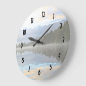 早朝反射（横） ラージ壁時計 (傾斜)