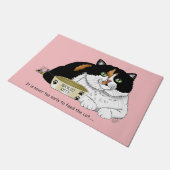 早朝空腹子猫 ドアマット (アングル)