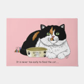 早朝空腹子猫 ドアマット (正面)