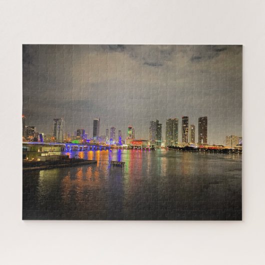 早朝、マイアミ港、フロリダ州ジグソー ジグソーパズル (横)