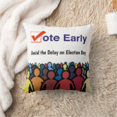 早期に投票 クッション (ブランケット)