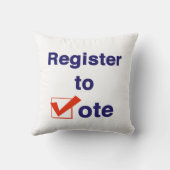 早期に投票 クッション (裏面)