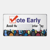 早期に投票 デスクマット (キーボード&マウス)