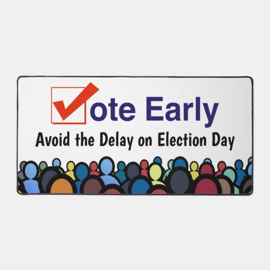 早期に投票 デスクマット (正面)