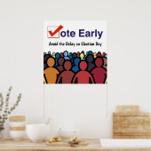早期に投票 ポスター (キッチン)