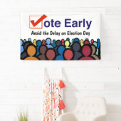 早期に投票 横断幕 (インサイチュ)