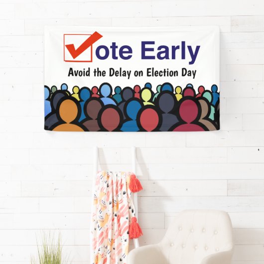早期に投票 横断幕 (インサイチュ)