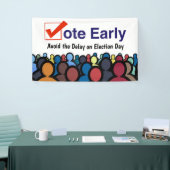 早期に投票 横断幕 (トレードショー)