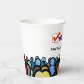 早期に投票 紙コップ (右)