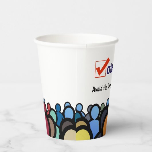 早期に投票 紙コップ (右)