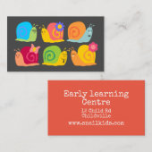 早期センター学デイケアビジネスカタツムリ 名刺 (正面/裏面)