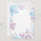 早期春雪片誕生日招待状 招待状 (裏面)