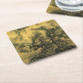 早期春&郭西中国の – 芸術/帝国中国 スクエアペーパーコースター (アングル)