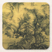 早期春&郭西中国の – 芸術/帝国中国 スクエアペーパーコースター (正面)