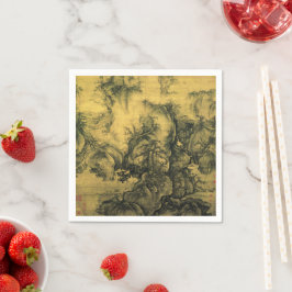 早期春&郭西中国の – 芸術/帝国中国 スタンダードカクテルナプキン