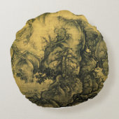 早期春&郭西中国の – 芸術/帝国中国 ラウンドクッション (裏面)