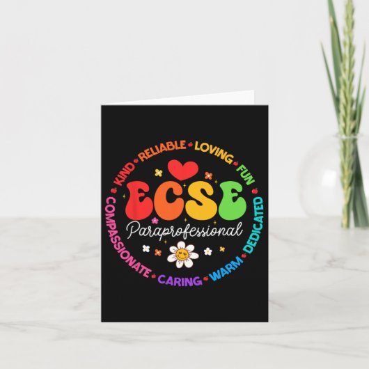 早期特殊教育支援員 ECSE カード (正面)