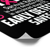 早期発見は乳救がん患者を生み出す ポスター (角)