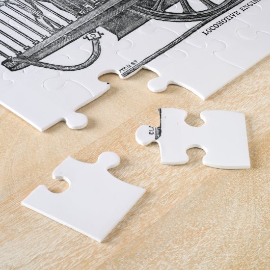 早期蒸気機関車 ジグソーパズル (側面)