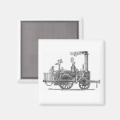 早期蒸気機関車 マグネット (正面/裏面)
