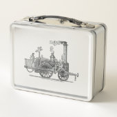 早期蒸気機関車 メタルランチボックス (裏面)