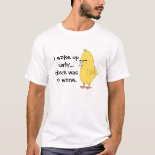 早期鳥おもしろい引用文 Tシャツ