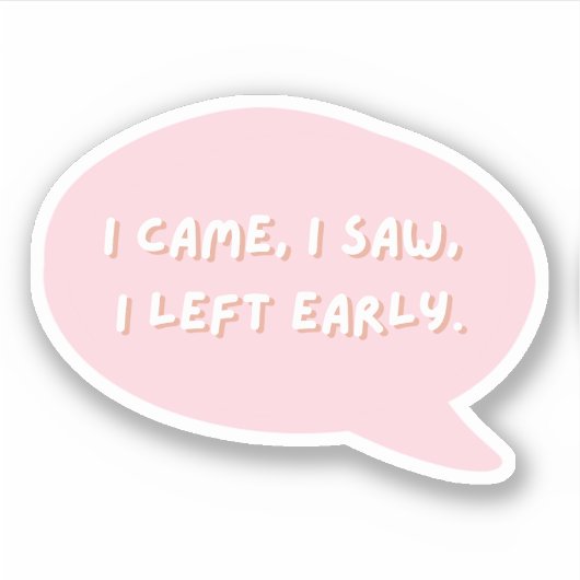 早来く見離れた シール (正面)