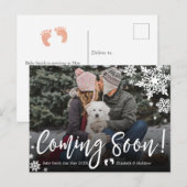 『早来めの写真妊娠告知はがき』 案内ポストカード (正面/裏面)