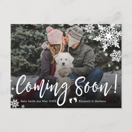 『早来めの写真妊娠告知はがき』 案内ポストカード (正面)